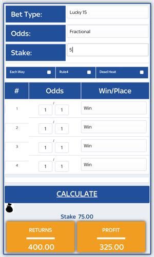 betting multiples calculator.